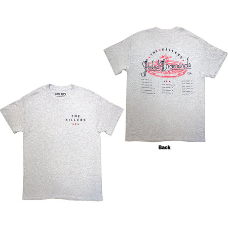 The Killers - Tour '24 Roulette Wheel - Grey t-shirt