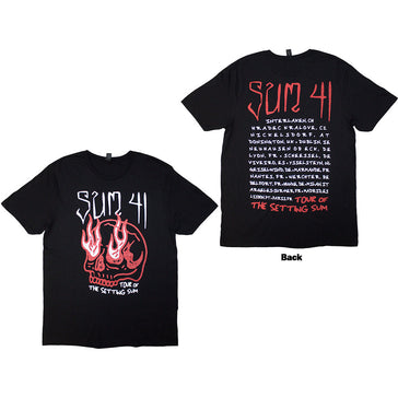 Sum 41 - Tour '24 Skull - Black t-shirt