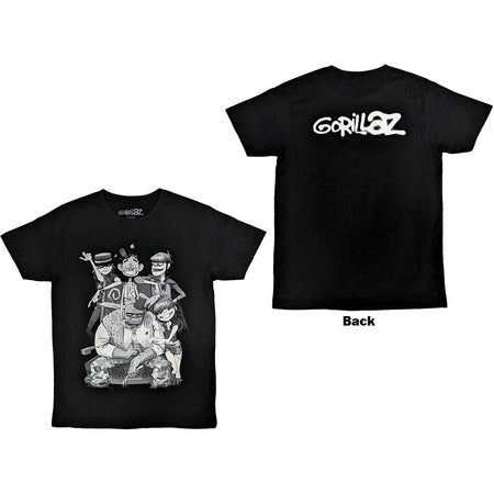 Gorillaz - George Spray  - Black t-shirt