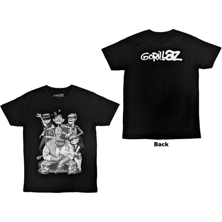 Gorillaz - George Spray - Black t-shirt