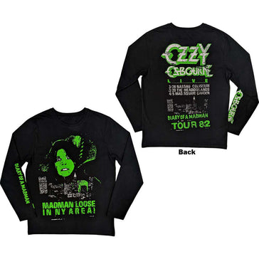 Ozzy Osbourne - Madman Loose - Long Sleeve Black t-shirt