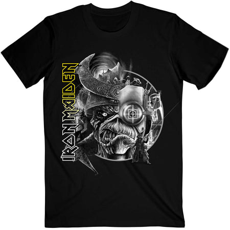 Iron Maiden - The Future Past Tour '23 Greyscale - Black T-shirt