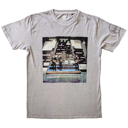 The Beatles - On Stage - With sleeve print - Light Grey t-shirt