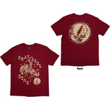 Grateful Dead - Skeleton Horse - Red t-shirt