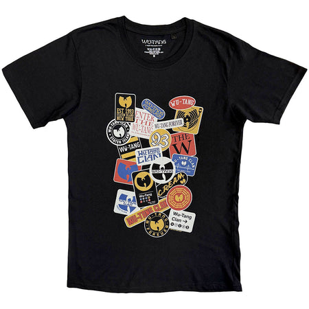 Wu-Tang Clan - Badges - Black t-shirt