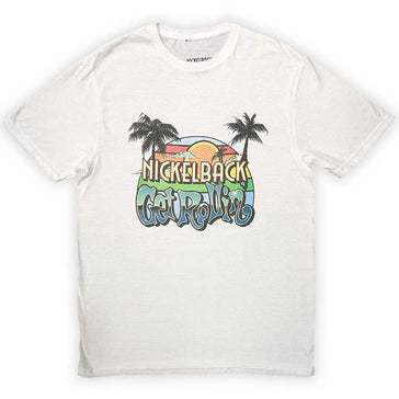 Nickelback - Get Rollin' Sunset - White t-shirt
