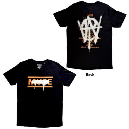 Muse - Grafitti Tracklist - Black t-shirt
