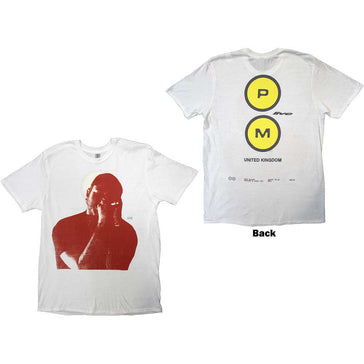 Post Malone -Red Photo Live - White t-shirt
