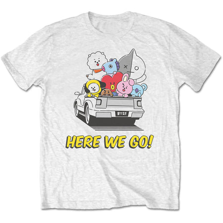 BTS - BT21 - Here We Go - White T-shirt