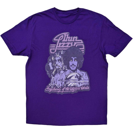 Thin Lizzy - Vagabond  Of The Western World Mono Distressed - Purple T-shirt