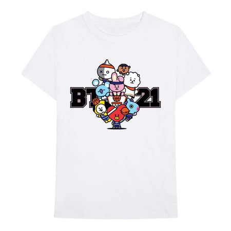 BTS - BT21 - Dream Team - White T-shirt