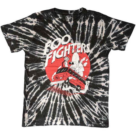 Foo Fighters - Speeding Bus - Black Dye Wash  t-shirt