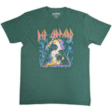 Def Leppard - Hysteria Album Art - Green t-shirt