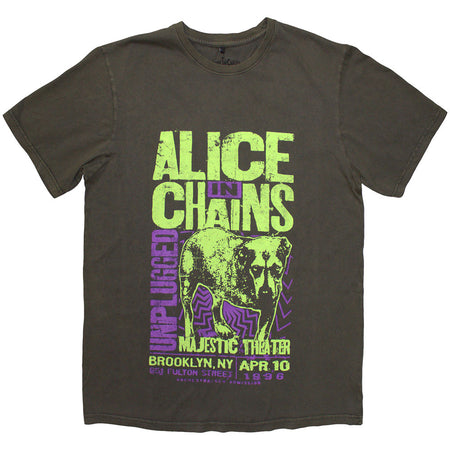 Alice In Chains - Unplugged Dog - Grey Dye Wash t-shirt