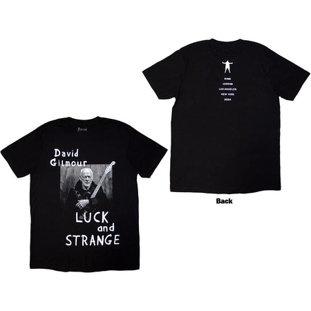 David Gilmour - Luck & Strange Portrait Tour '24- Black t-shirt