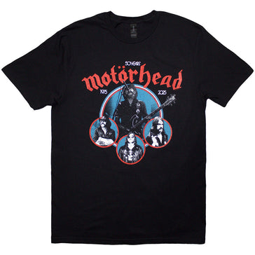 Motorhead - 50 Years Lemmy Circles - Black t-shirt