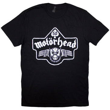 Motorhead - 50 Years Ace Wings Emblem - Black t-shirt