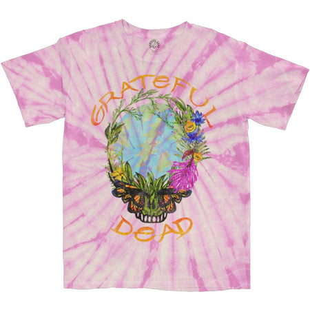 Grateful Dead - Forest Dead Dip Dye Wash - Pink t-shirt