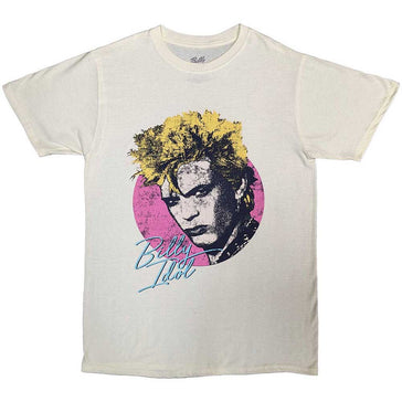 Billy Idol - Circle Illustration - Natural Color t-shirt