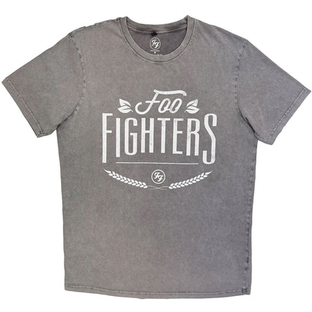 Foo Fighters - Warped Logo - Grey Stone Wash t-shirt