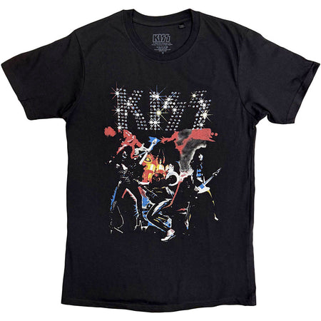 Kiss - Band Sparkle - Black t-shirt