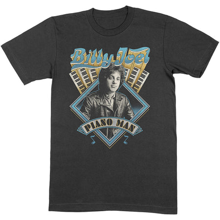Billy Joel - Piano Man - Black t-shirt