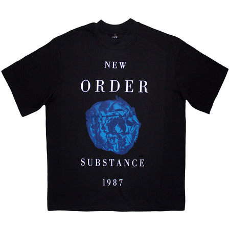 New Order - Substance 1987 - Black Oversized Boxy t-shirt