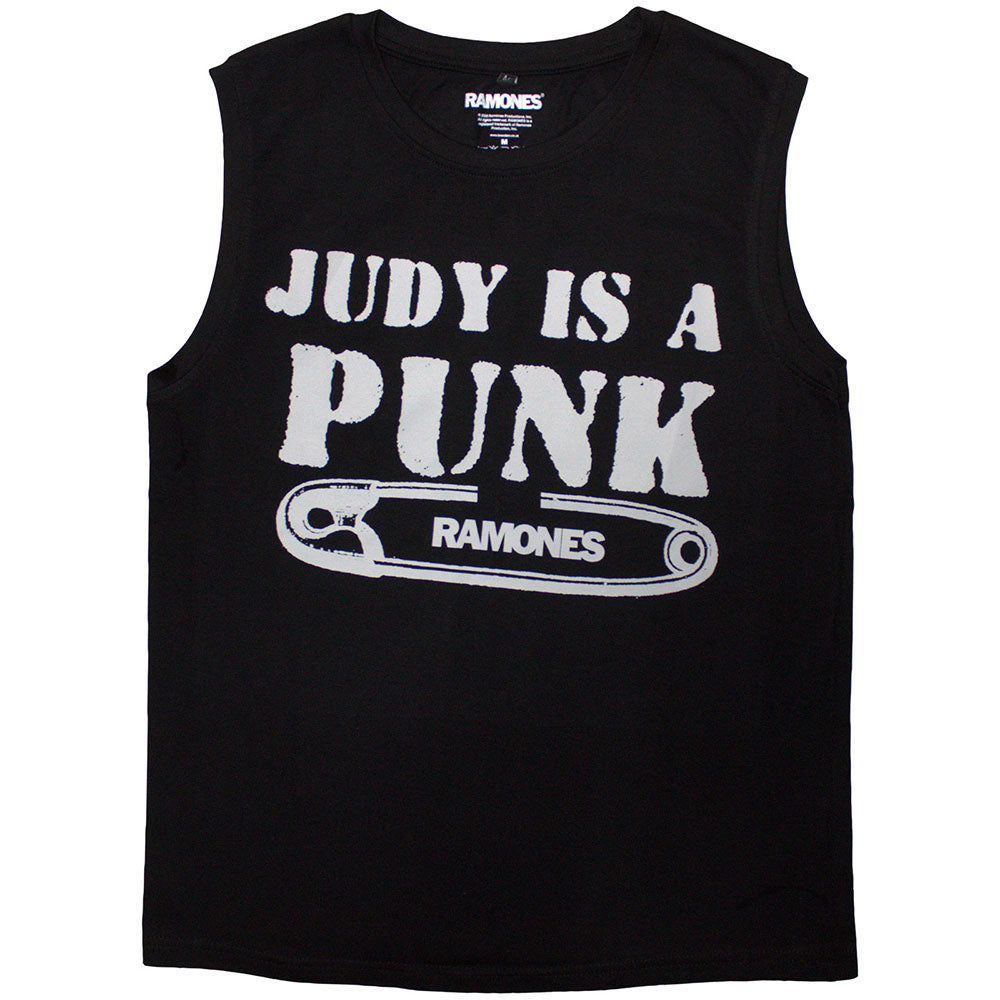 Ramones - Judy Is A Punk -  Black Sleeveless Tank t-shirt