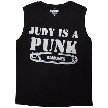 Ramones - Judy Is A Punk -  Black Sleeveless Tank t-shirt