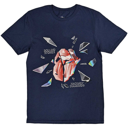 Rolling Stones - Hackney Diamonds Explosion - Navy Blue  t-shirt