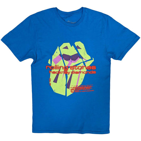 Rolling Stones - Hackney Diamonds Neon Tongue - Blue  t-shirt