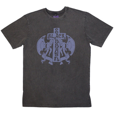 Black Sabbath - Angels - Charcoal Grey Stone Wash t-shirt