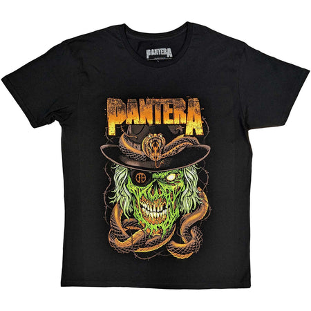 Pantera - Snake & Skull - Black  T-shirt