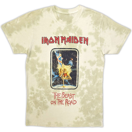 Iron Maiden - Beast Of The Road - Sand Dye Wash t-shirt