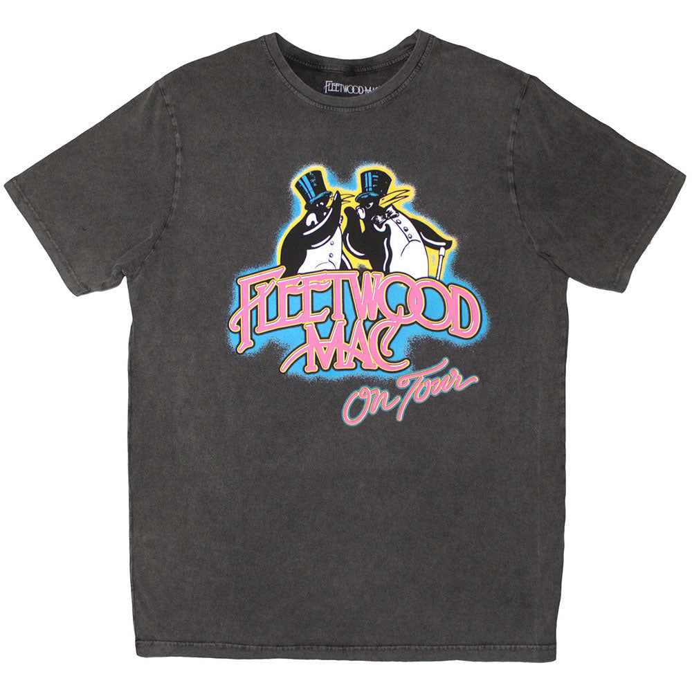 Fleetwood Mac - On Tour - Charcoal Grey Stone Wash t-shirt
