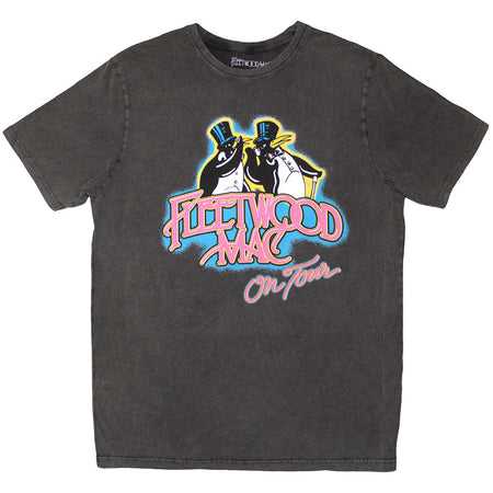 Fleetwood Mac - On Tour - Charcoal Grey Stone Wash t-shirt