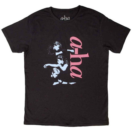 A-ha - Vertical Logo - Black t-shirt