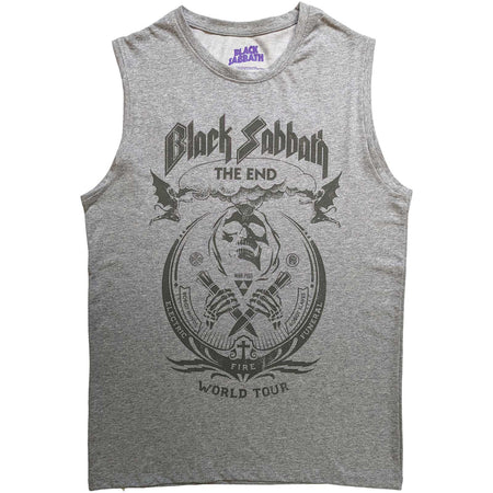 Black Sabbath - The End Mushroom Cloud - Grey Tank t-shirt
