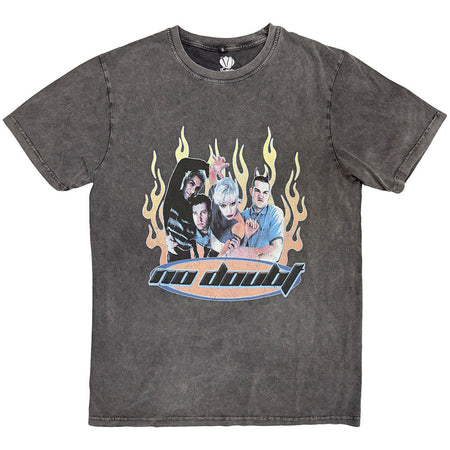 No Doubt - Retro - Charcoal Grey Stone Wash t-shirt