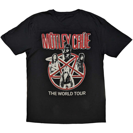 Motley Crue - Vintage World Tour - Black  t-shirt