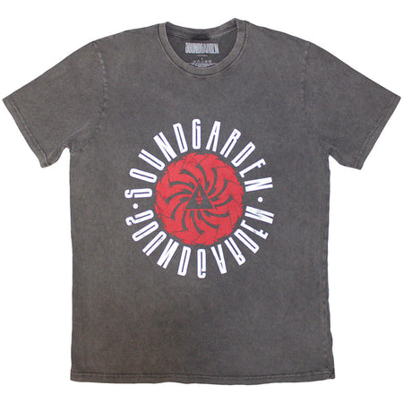 Soundgarden - Circle Logo - Charcoal Grey Stone Wash t-shirt