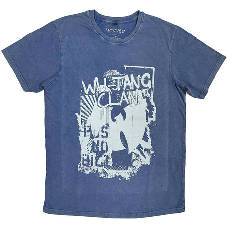 Wu-Tang Clan - Graffiti - Denim Blue Stone Wash t-shirt