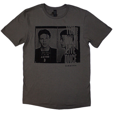 Frank Sinatra - Mugshot - Charcoal Grey t-shirt