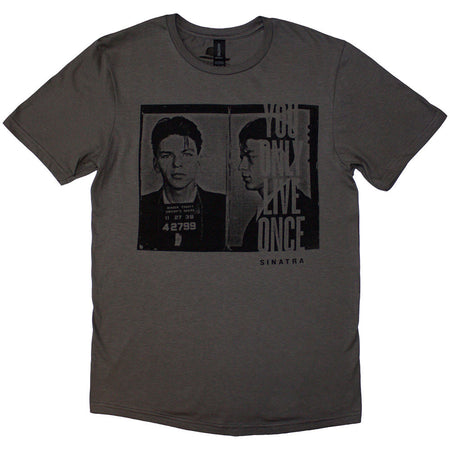 Frank Sinatra - Mugshot - Charcoal Grey t-shirt