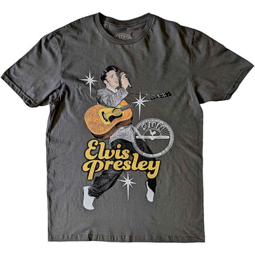 Sun Records - Elvis Presley - Elvis Toes - Charcoal t-shirt