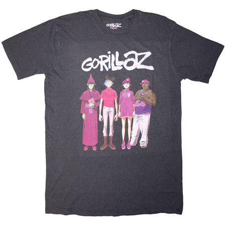Gorillaz - Cracker Island Standing Group - Black t-shirt
