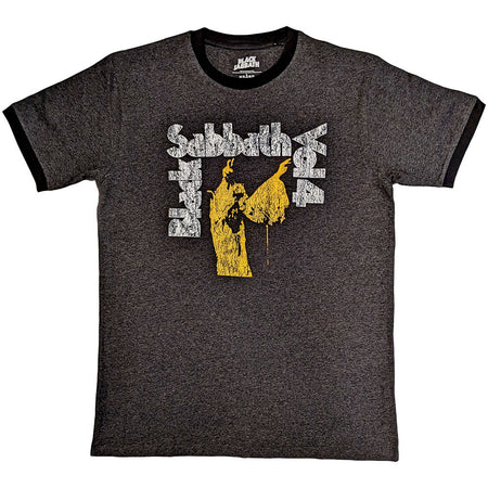 Black Sabbath - Vol 4 - Charcoal Grey Ringer t-shirt