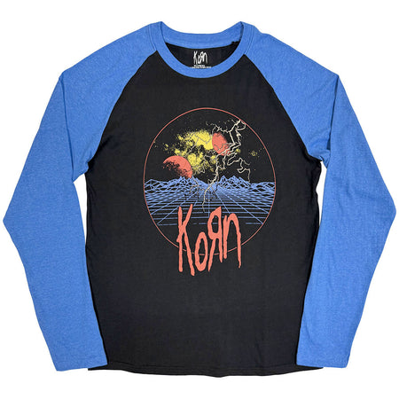 Korn - Wireframe Space - Raglan Baseball Jersey t-shirt