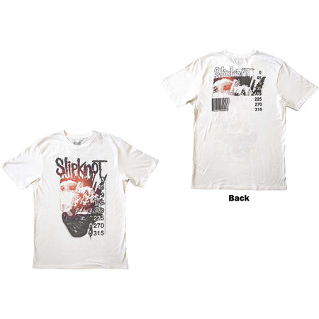 Slipknot  - The End with Backprint - White t-shirt
