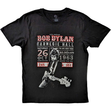 Bob Dylan - Carnegie Hall '63 - Black T-shirt